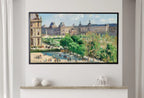 Detail view of artwork from Samsung Frame TV Art 4K Famous View Place du Carrousel in Paris Vintage Landscape Oil Painting. Instant Download Art for Frame TV Art for Tv. (variation 2)