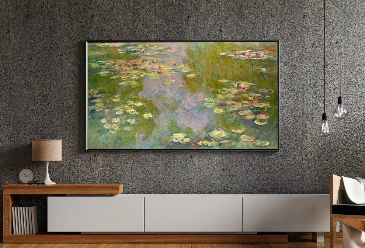 Samsung Frame TV Art 4K Famous Water Lilies Claude Monet Painting. Instant Download Botanical Wall Art for the Frame TV. Vintage Wall Art – Frame TV  Art
