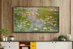 Samsung Frame TV Art 4K Famous Water Lilies Claude Monet Painting. Instant Download Botanical Wall Art for the Frame TV. Vintage Wall Art – Frame TV  Art