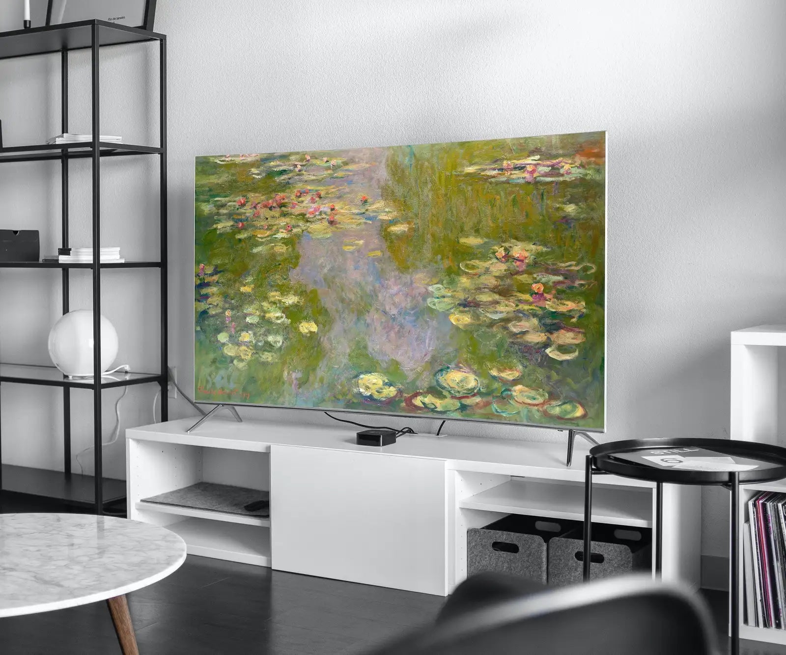 Included artwork preview showing first selection of artworks from Samsung Frame TV Art 4K Famous Water Lilies Claude Monet Painting. Instant Download Botanical Wall Art for the Frame TV. Vintage Wall Art. (variation 1)