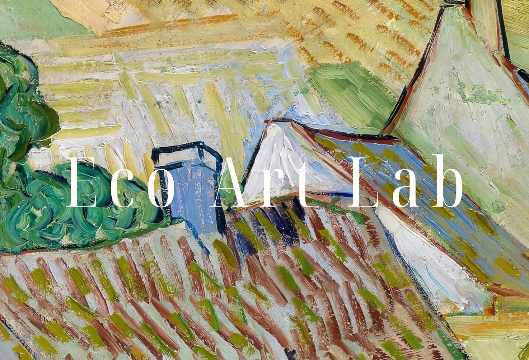 Included artwork preview showing first selection of artworks from Samsung Frame TV Art 4K Farms near Auvers Famous Painting by Vincent van Gogh. Instant Download van Gogh Art for the Frame TV. Vintage Decor.