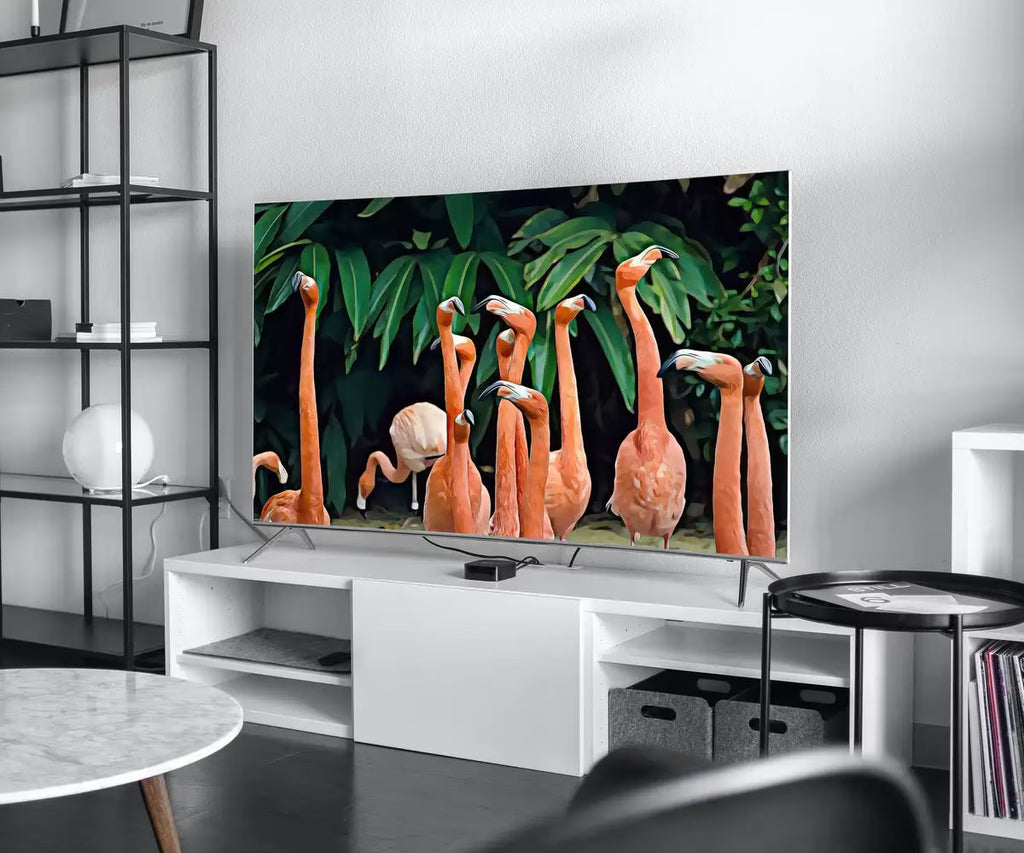 Samsung Frame TV Art 4K Flock of Flamingos Painting. Instant Download Flamingos Art for the Samsung Frame TV. Tropical Art for TV – Frame TV  Art