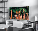 Samsung Frame TV Art 4K Flock of Flamingos Painting. Instant Download Flamingos Art for the Samsung Frame TV. Tropical Art for TV – Frame TV  Art