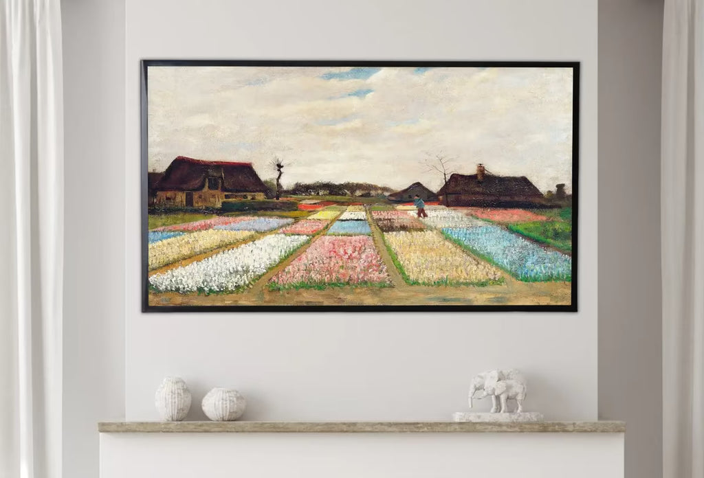 Samsung Frame TV Art 4K Flower Beds in Holland Famous Painting by Vincent van Gogh. Instant Download van Gogh Classic Art for the Frame TV. – Frame TV  Art