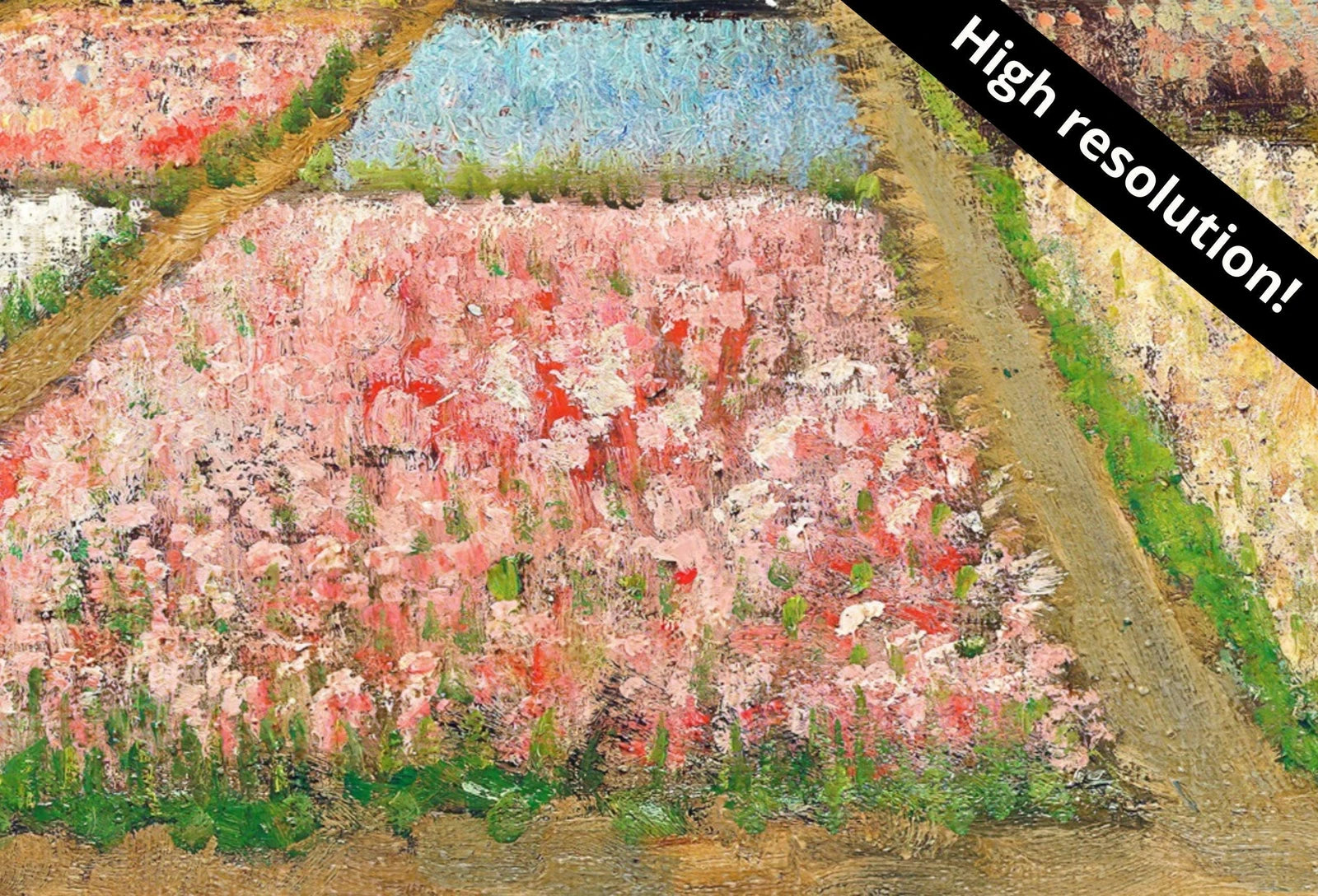 Second included artwork preview from Samsung Frame TV Art 4K Flower Beds in Holland Famous Painting by Vincent van Gogh. Instant Download van Gogh Classic Art for the Frame TV. featuring various scenes.
