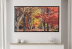 Samsung Frame TV Art 4K Forest Trail in Autumn Landscape Digital Painting. Instant Download Fall Art for the Samsung Frame TV. Art for TV – Frame TV  Art