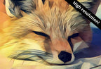 Samsung Frame TV Art 4K Fox Lying in Snow Digital Painting. Instant Download Fox Wall Art for the Samsung Frame TV. Red Fox Art for TV – Frame TV Digital Download Art – Digital Download