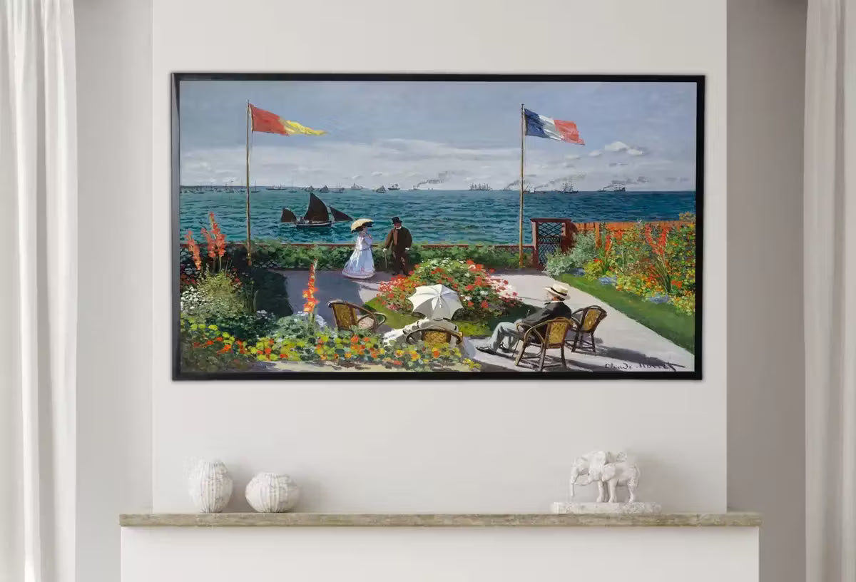 Samsung Frame TV Art 4K Garden & Seascape Famous Painting. Instant Download Vintage Art for Samsung Frame TV. Claude Monet Art for TV – Frame TV  Art