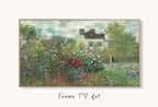 Samsung Frame TV Art 4K Garden with Dahlias Famous Claude Monet Painting. Instant  Landscape for Frame TV. Vintage Wall Art – Frame TV  Art