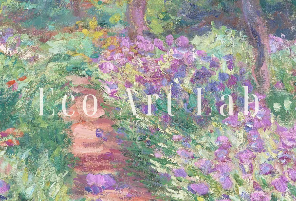 Samsung Frame TV Art 4K Garden with Irises Famous Claude Monet Painting. Instant Download Landscape Wall Art for Frame TV. Vintage Wall Art – Frame TV  Art