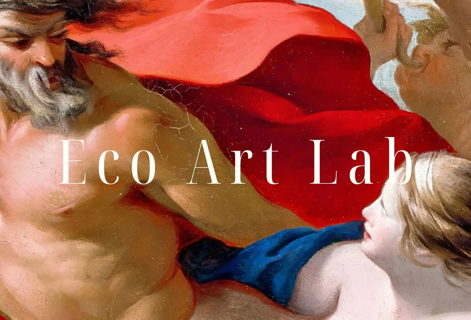 Detail view of artwork from Samsung Frame TV Art 4K Greek Mythology Art Marine Gods Paying Homage to Love Vintage Painting. Instant Download Antique Art for Frame TV. (variation 1)