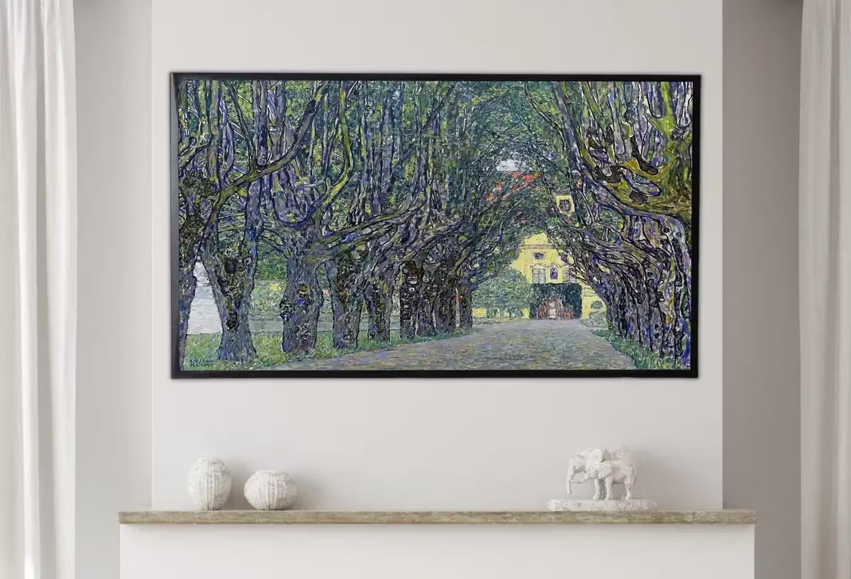 Samsung Frame TV Art 4K Gustav Klimt Avenue in the Park Famous Art Nouveau Painting. Antique Classic Klimt Art for Frame TV. Downloadable – Frame TV  Art
