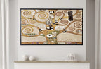 Detail view of artwork from Samsung Frame TV Art 4K Gustav Klimt Famous Tree of Life Vintage Art Nouveau Painting. Instant Download Antique Tree of Life Frame TV Art. (variation 2)