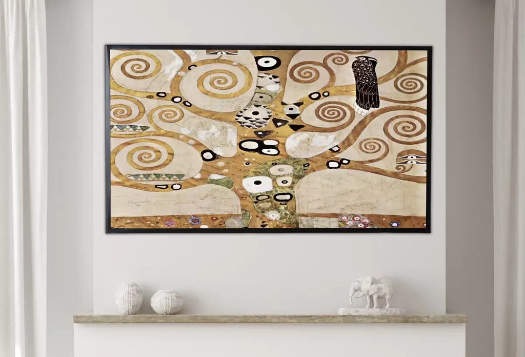 Samsung Frame TV Art 4K Gustav Klimt Famous Tree of Life Vintage Art Nouveau Painting. Instant Download Antique Tree of Life Frame TV Art – Frame TV  Art