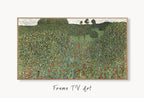 Samsung Frame TV Art 4K Gustav Klimt Flower Field Famous Art Nouveau Painting. Antique Floral Classic Klimt Art for Frame TV. Downloadable – Frame TV  Art