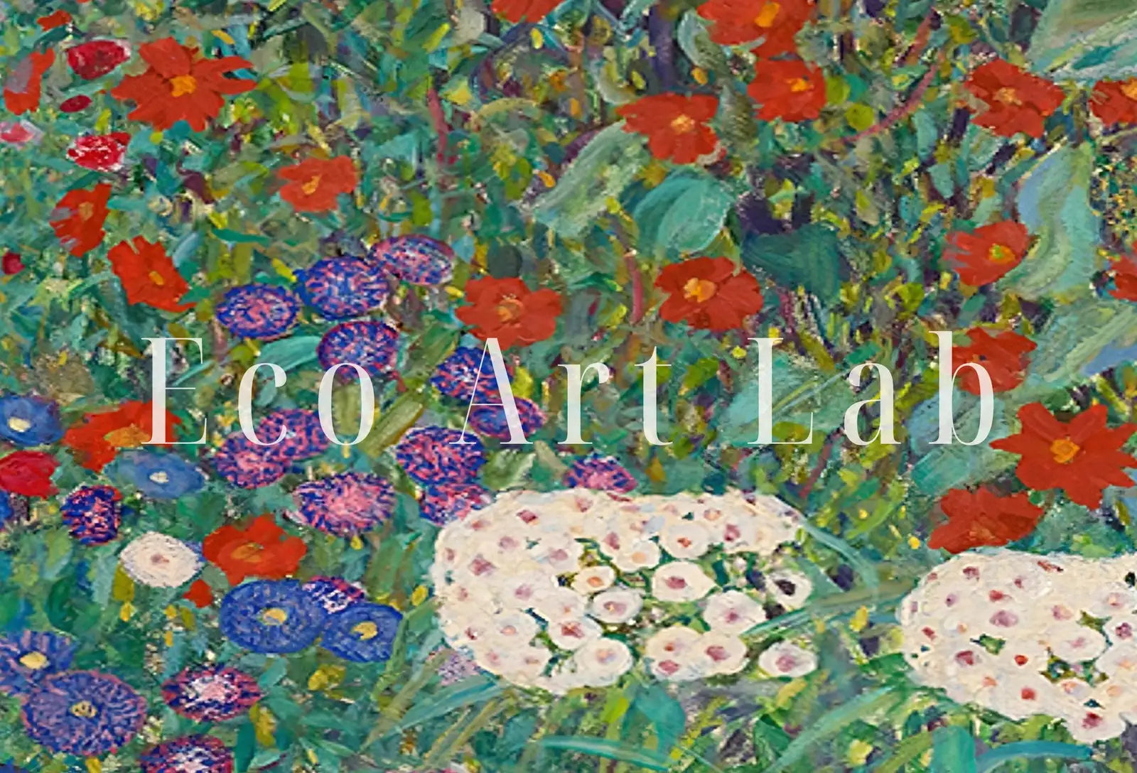 Included artwork preview showing first selection of artworks from Samsung Frame TV Art 4K Gustav Klimt Flower Garden Famous Art Nouveau Painting. Antique Floral Classic Klimt Art for Frame TV. Downloadable.