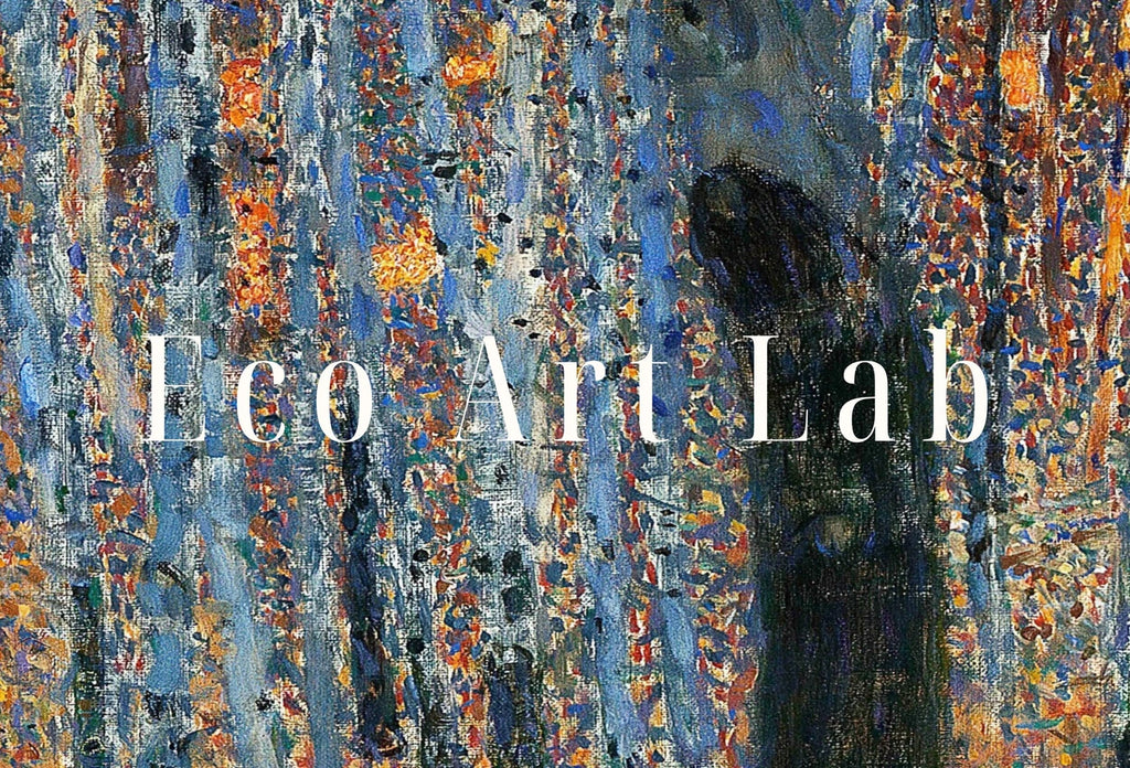 Detail view of artwork from Samsung Frame TV Art 4K Gustav Klimt Forest Trees Famous Art Nouveau Painting. Antique Nature Classic Klimt Art for Frame TV. Downloadable. (variation 1)
