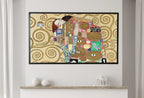 Samsung Frame TV Art 4K Gustav Klimt "Fulfillment" Famous Art Nouveau Painting. Antique Romantic Classic Klimt Art for Frame TV Downloadable – Frame TV Digital Download Art – Digital Download