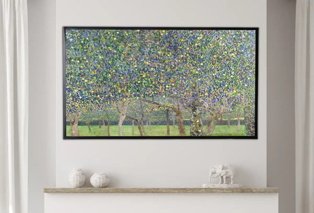 Samsung Frame TV Art 4K Gustav Klimt Pear Trees Famous Art Nouveau Painting. Antique Floral Classic Klimt Art for Frame TV. Downloadable – Frame TV  Art