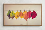 Samsung Frame TV Art 4K Hanging Autumn Leaves Digital Painting. Instant Download Fall Art for the Samsung Frame TV. Nature Art for TV – Frame TV  Art