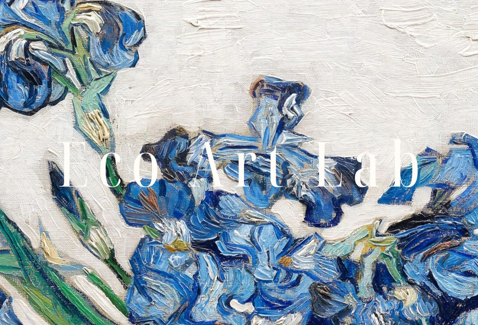 Detail view of artwork from Samsung Frame TV Art 4K Irises Famous Still Life Painting by Vincent van Gogh. Instant Download van Gogh Art for Frame TV. Vintage Wall Art. (variation 1)