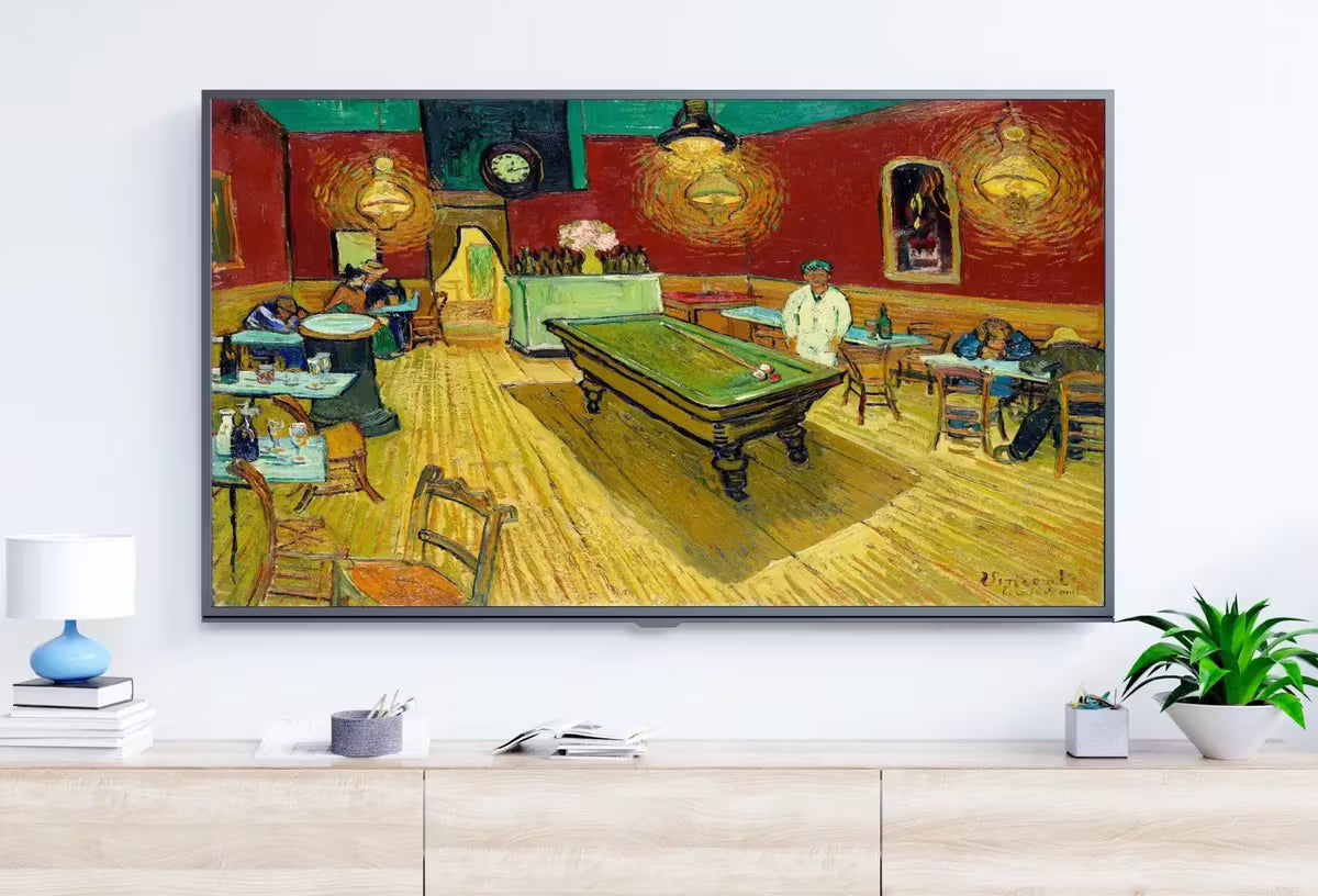 Samsung Frame TV Art 4K Le café de nuit Famous Painting by Vincent van Gogh. Instant Download van Gogh Art for the Frame TV. Vintage Decor – Frame TV  Art