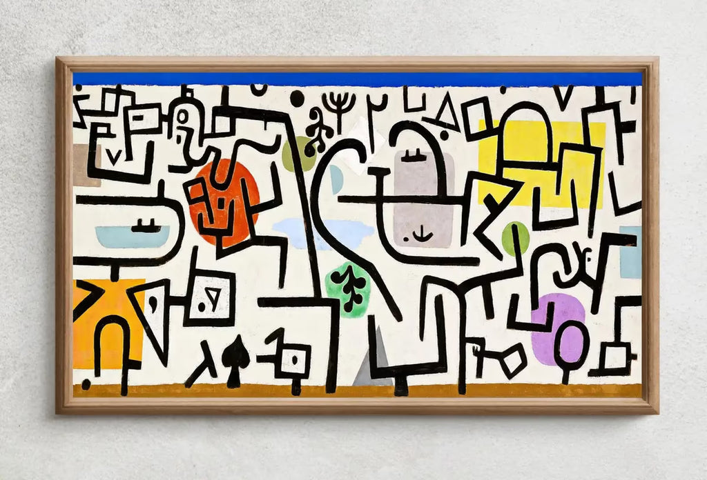 Samsung Frame TV Art 4K Minimalist Paul Klee Abstract Painting. Instant Download Vintage Famous Abstract Painting Paul Klee Art for Frame TV – Frame TV  Art