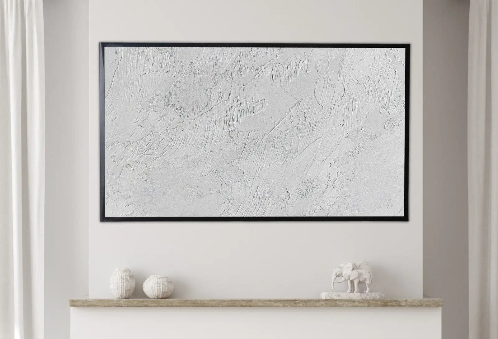 Included artwork preview showing first selection of artworks from Samsung Frame TV Art 4K Modern Wall Texture Abstract Painting. Neutral Minimal Abstract Art. Instant Download Art for TV..