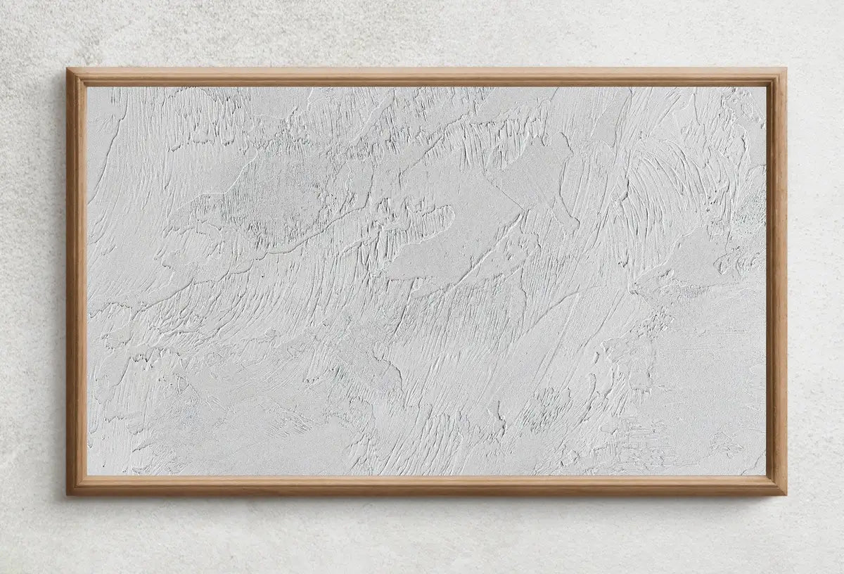 Detail view of artwork from Samsung Frame TV Art 4K Modern Wall Texture Abstract Painting. Neutral Minimal Abstract Art. Instant Download Art for TV.. (variation 2)