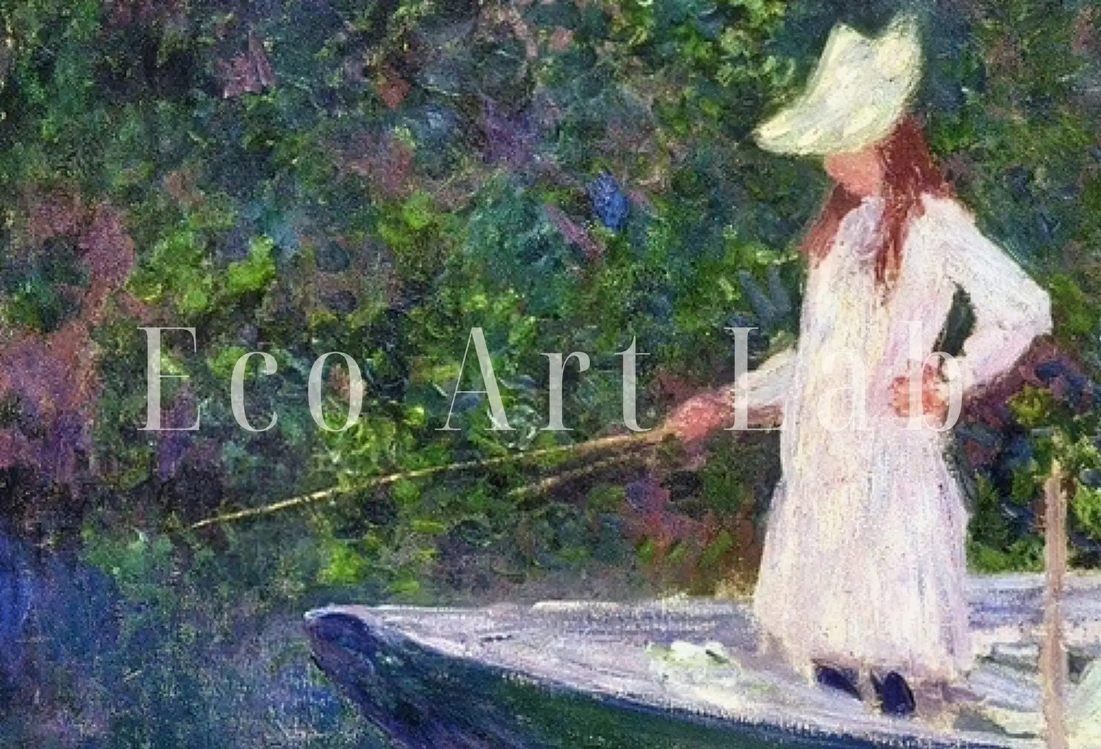 Included artwork preview showing first selection of artworks from Samsung Frame TV Art 4K Monet Boat in Giverny Famous Painting. Instant Download. Vintage Art for Samsung Frame TV. Claude Monet Art for TV.