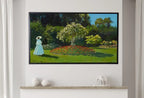 Samsung Frame TV Art 4K Monet Lady in The Garden Famous Painting. Instant Download Vintage Art for Samsung Frame TV. Claude Monet Art for TV – Frame TV  Art