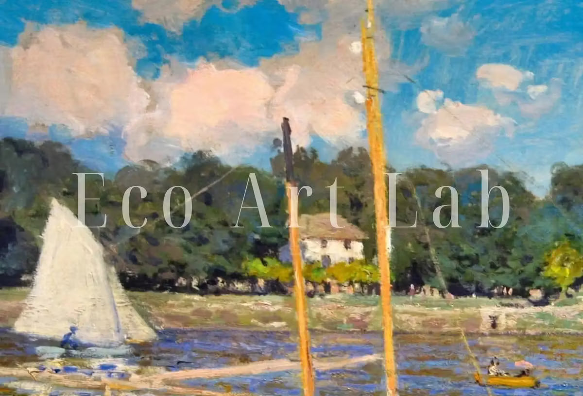 Samsung Frame TV Art 4K Monet Pont d'Argenteuil Famous Painting. Instant Download Vintage Art for Samsung Frame TV. Claude Monet Art for TV – Frame TV  Art