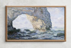 Samsung Frame TV Art 4K Monet Sea & Rock Famous Painting. Instant Download. Vintage Art for the Samsung Frame TV. Claude Monet Art for TV – Frame TV  Art