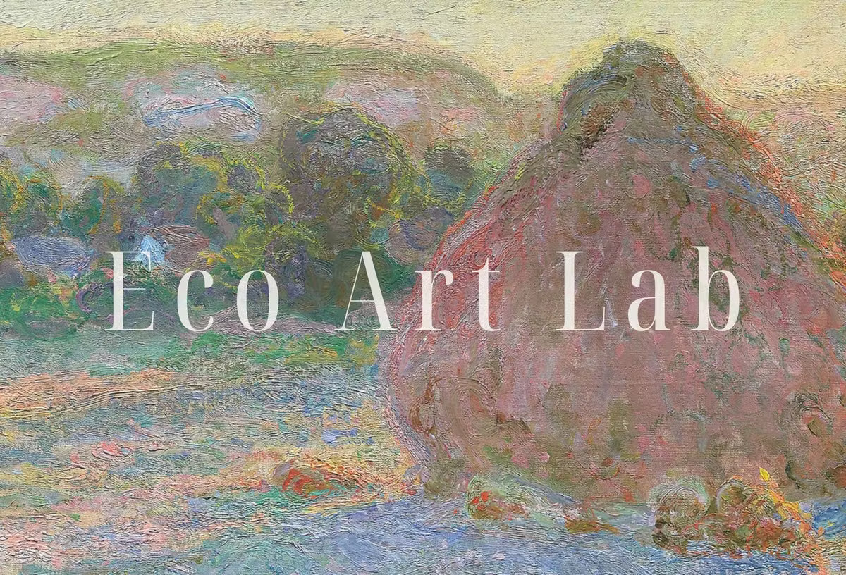 Samsung Frame TV Art 4K Monet Stacks of Wheat Famous Painting. Instant Download Landscape Art for Samsung Frame TV. Claude Monet TV Art – Frame TV  Art