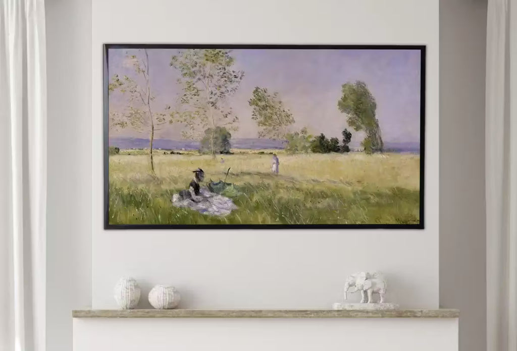 Samsung Frame TV Art 4K Monet "Summer" Famous Painting. Instant Download Vintage Art for Samsung Frame TV. Claude Monet Art for TV – Frame TV  Art