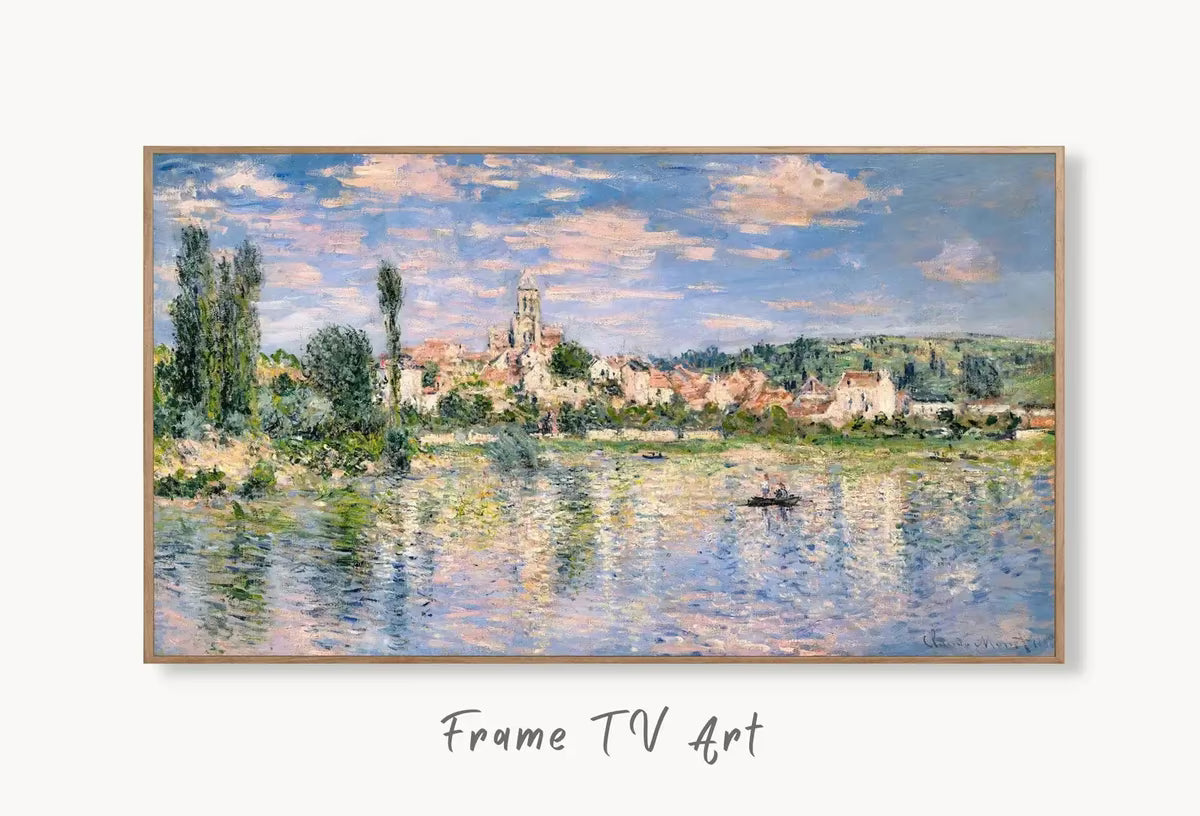 Samsung Frame TV Art 4K Monet Vétheuil in Summer Famous Painting. Instant Download Vintage Art for Samsung Frame TV. Claude Monet Art for TV – Frame TV  Art