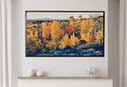 Samsung Frame TV Art 4K Mountain Forest in Autumn Landscape Digital Painting. Instant Download Fall Art for the Samsung Frame TV. Art for TV – Frame TV  Art