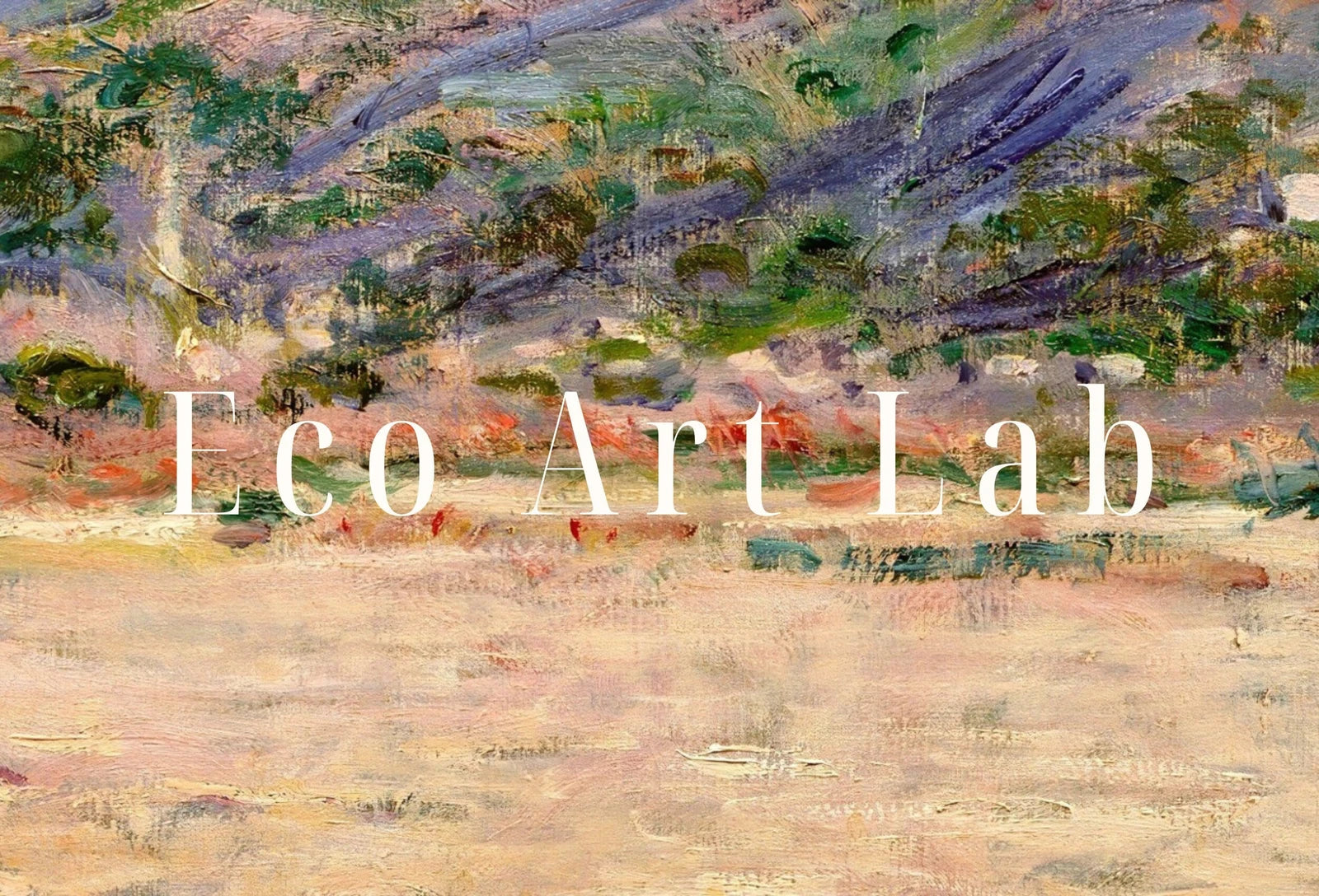 Detail view of artwork from Samsung Frame TV Art 4K Mountain Landscape Famous Claude Monet Painting. Instant Download Landscape Wall Art for Frame TV. Vintage Wall Art. (variation 1)