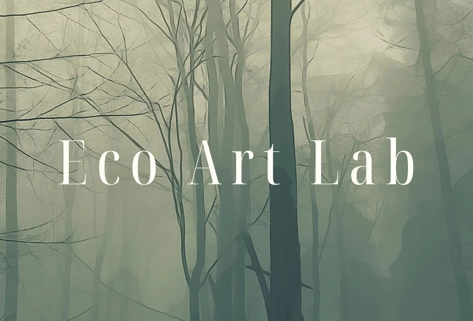 Detail view of artwork from Samsung Frame TV Art 4K Mysterious Foggy Woods Landscape Digital Painting. Instant Download Forest Art for the Samsung Frame TV. Art for TV. (variation 1)