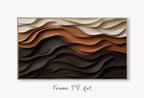 Samsung Frame TV Art 4K Neutral Minimalist Abstract Modern Art. Beige & Black 3D Texture Art. Abstract Pattern Instant Download Art for TV – Frame TV  Art