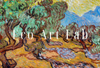 Detail view of artwork from Samsung Frame TV Art 4K Olive Trees Landscapes Famous Painting by Vincent van Gogh. Instant Download van Gogh Landscape for the Frame TV. (variation 2)