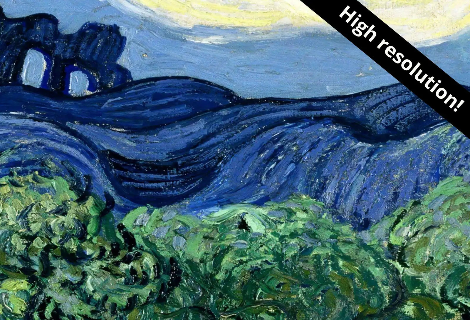 Included artwork preview showing first selection of artworks from Samsung Frame TV Art 4K Olive Trees with Alpilles Famous Painting by Vincent van Gogh. Instant Download van Gogh Landscape for the Frame TV.
