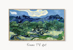 Samsung Frame TV Art 4K Olive Trees with Alpilles Famous Painting by Vincent van Gogh. Instant Download van Gogh Landscape for the Frame TV – Frame TV  Art