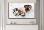 Samsung Frame TV Art 4K Panda Rolling in Snow, Digital Art Wall Decor. Instant Download Panda Bear Art for the Frame TV. Cute Art for TV – Frame TV Digital Download Art – Digital Download