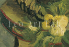 Detail view of artwork from Samsung Frame TV Art 4K Pansies Famous Still Life Painting by Vincent van Gogh. Instant Download van Gogh Art for Frame TV. Vintage Wall Art. (variation 2)