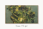 Samsung Frame TV Art 4K Pansies Famous Still Life Painting by Vincent van Gogh. Instant Download van Gogh Art for Frame TV. Vintage Wall Art – Frame TV  Art