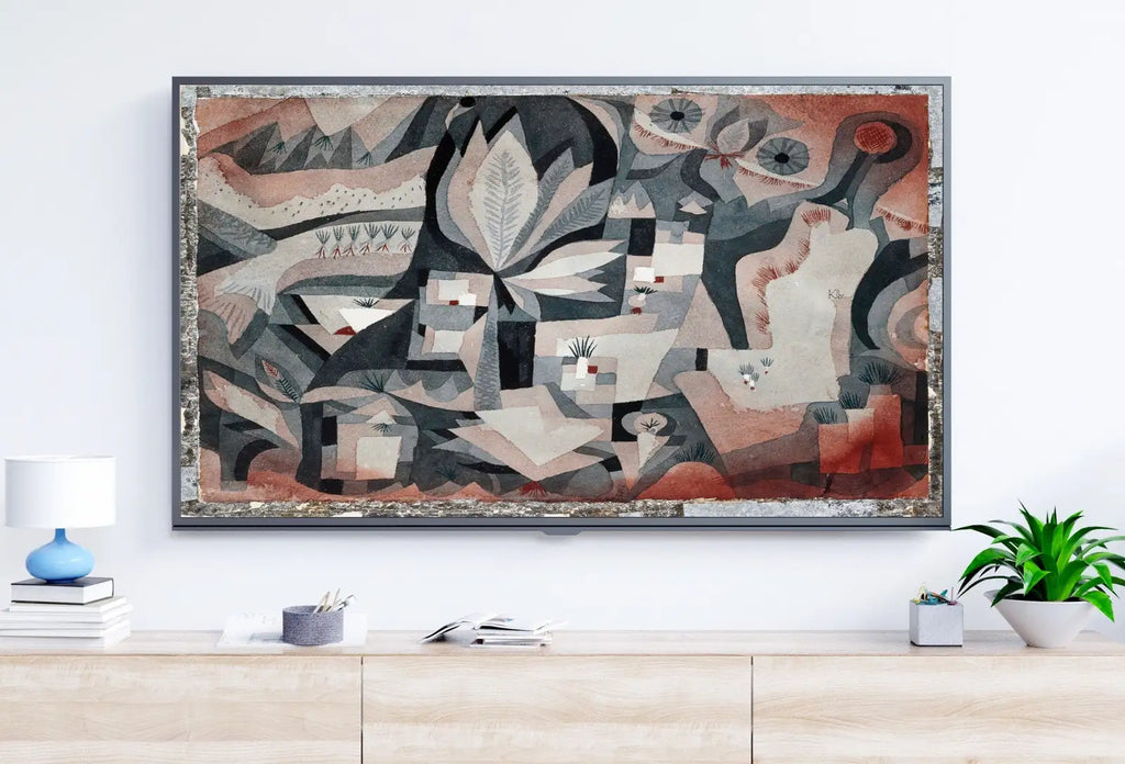 Included artwork preview showing first selection of artworks from Samsung Frame TV Art 4K Paul Klee 1921 Garden Abstract Painting. Instant Download Vintage Famous Painting. Paul Klee Art for Frame TV.