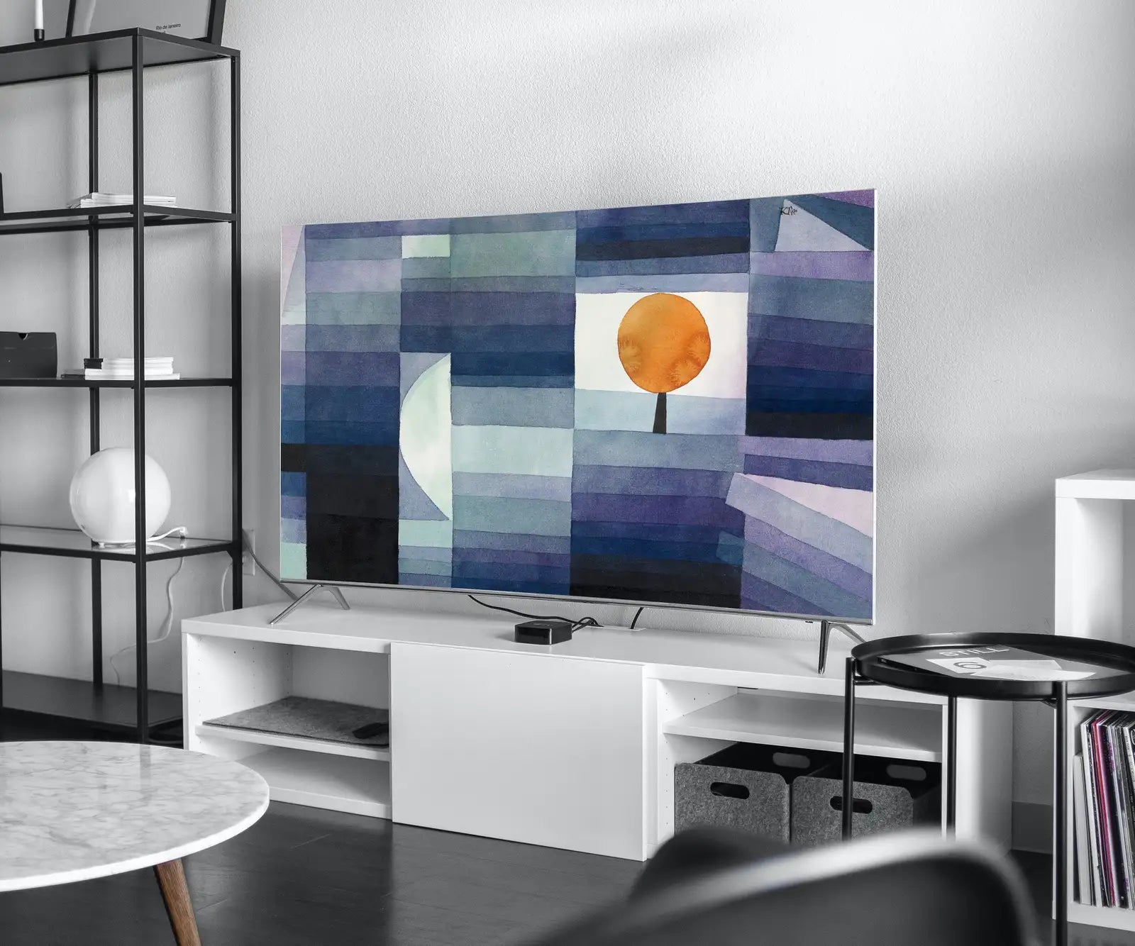 Second included artwork preview from Samsung Frame TV Art 4K Paul Klee Blue Abstract Painting. Instant Download Vintage Famous Abstract Painting. Paul Klee Art for Frame TV featuring various scenes.
