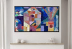 Detail view of artwork from Samsung Frame TV Art 4K Paul Klee Castle Garden Abstract Painting 1. Instant Download Vintage Famous Abstract Painting Klee Art for Frame TV. (variation 2)