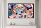 Detail view of artwork from Samsung Frame TV Art 4K Paul Klee Castle Garden Abstract Painting 2. Instant Download Vintage Famous Abstract Painting Klee Art for Frame TV. (variation 2)